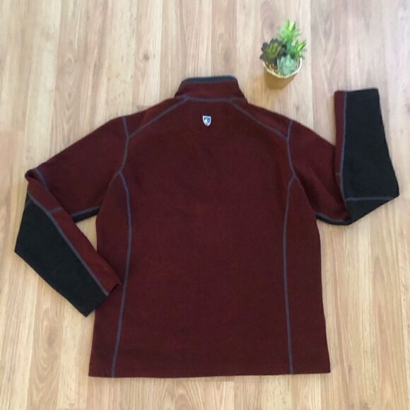 Kuhl Revel 1/4 Zip Sweater Mole/Charcoal Men's SIZE MED - Picture 11 of 11